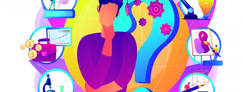 concept. Bright vibrant violet vector isolated illustration
